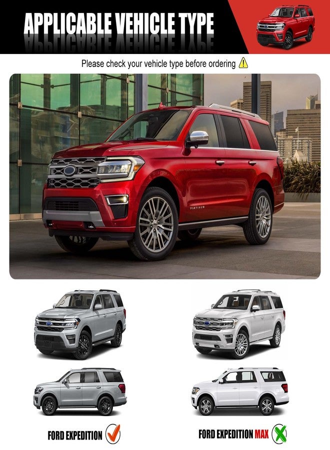 Utiiy Cargo Mat with Seat Back Cover Fit for 2018-2024 Ford Expedition/Lincoln Navigator Accessories(Not Max or L Models), Cargo Liner TPE Trunk Mat for 2024 Ford Expedition/Lincoln Navigator - Image 3